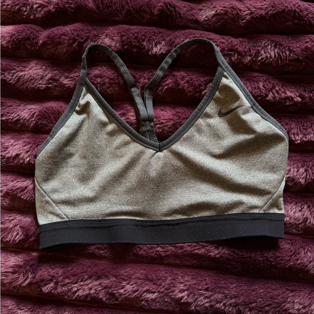Nike Black and Gray Sports Bra